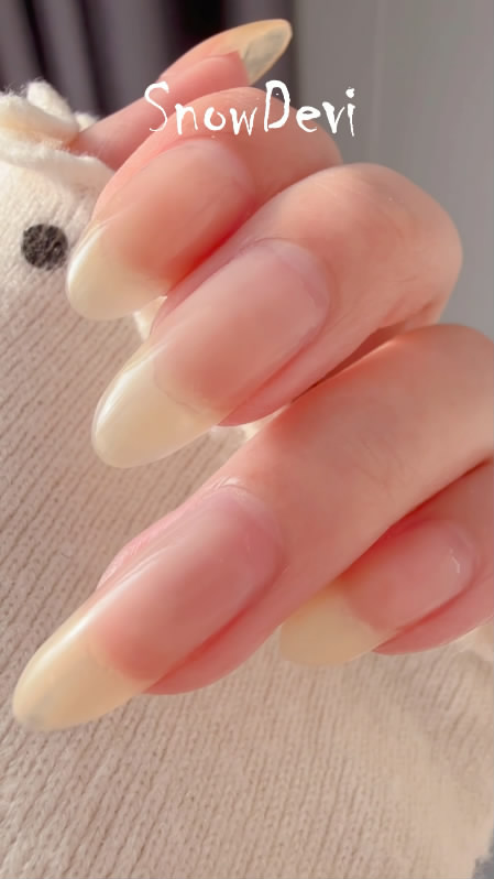 SNOW1545-Natural Nails_nails_snowdevi nails